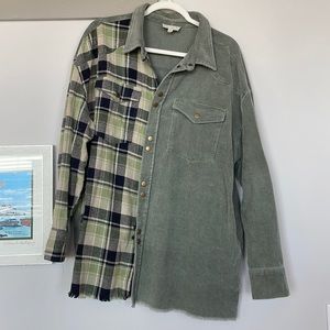 Oli & Hali Green Shacket